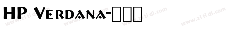 HP Verdana字体转换